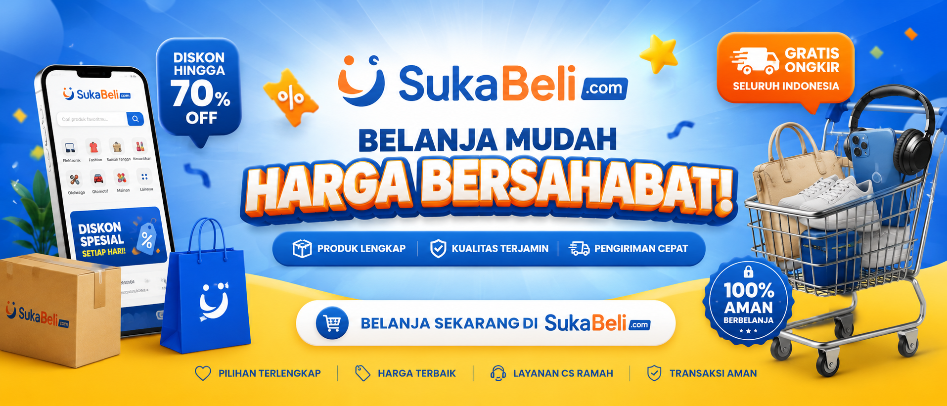 SukaBeli — Belanja mudah, harga bersahabat